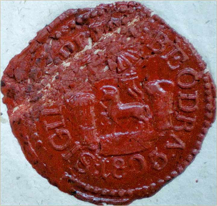 Pečet Beodre iz 1805-te ...