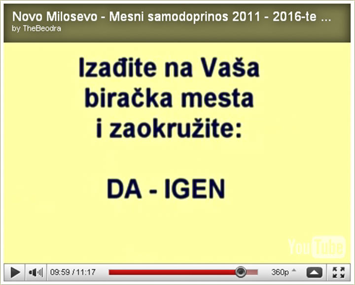 Promotivni spot, a za MSD NM ...