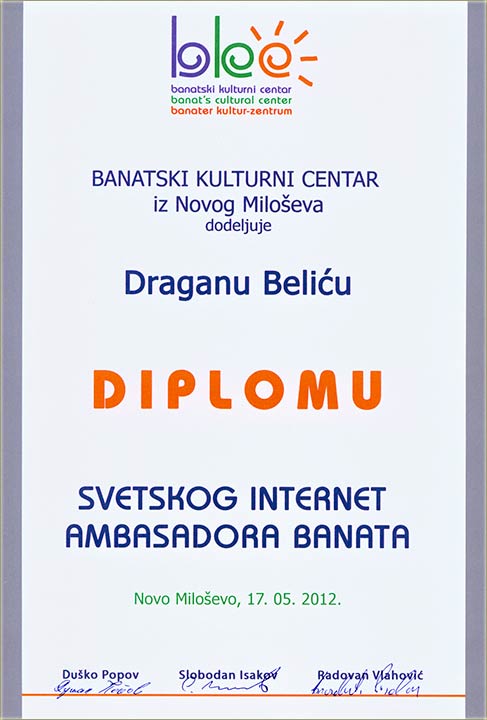 Posto sam banator - ambasador Banata !!!