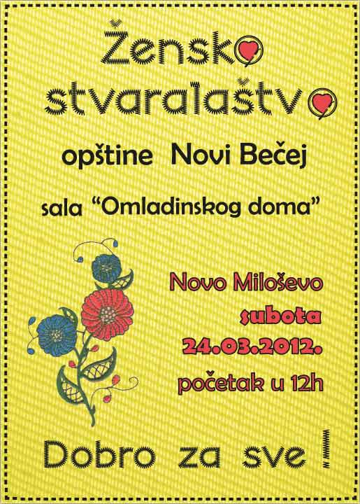 Žemsko stvaralaštvo obštine N. Bečej...
