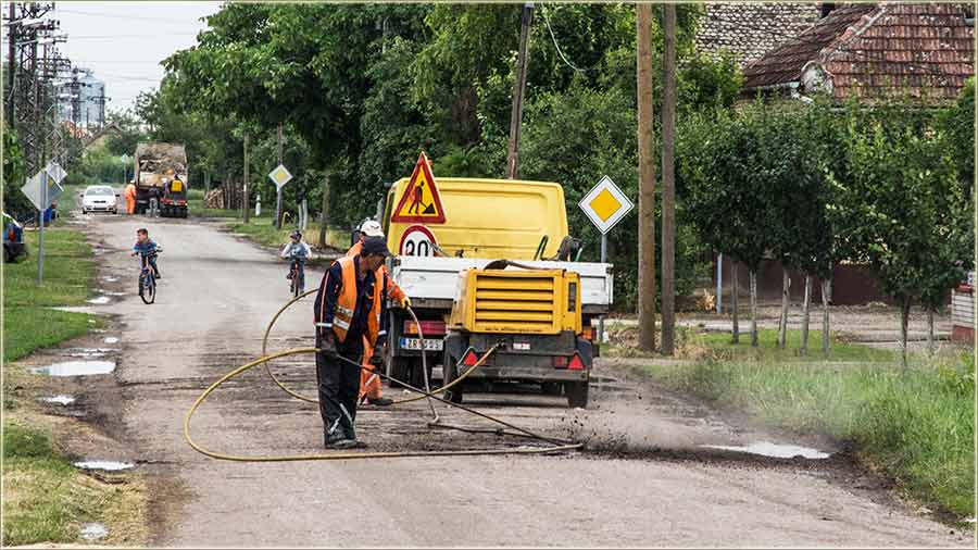 Opralja se sokak L. Pajić ...