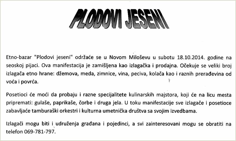 Plodovi jeseni...