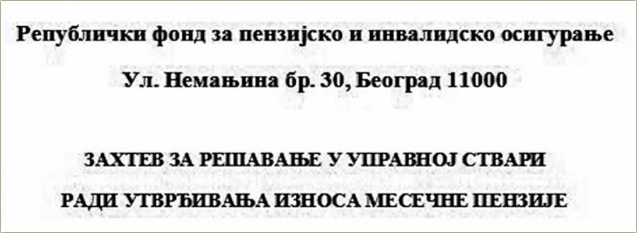 Molba Zavoda za ravnopravnost polova...