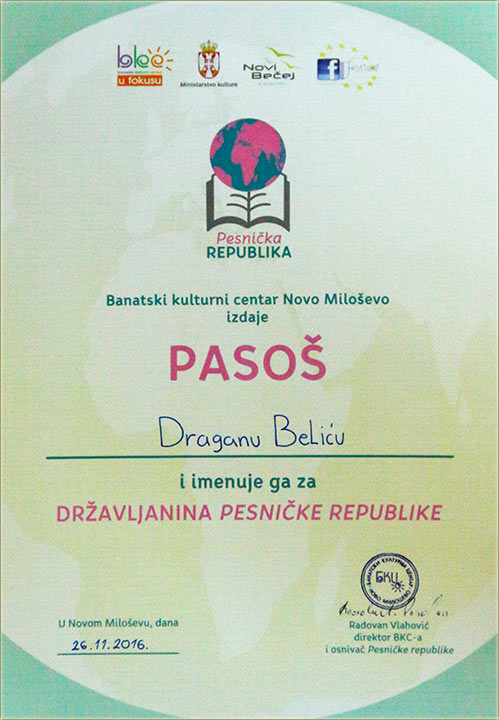 Državljan sam, Pesničke republike !!!