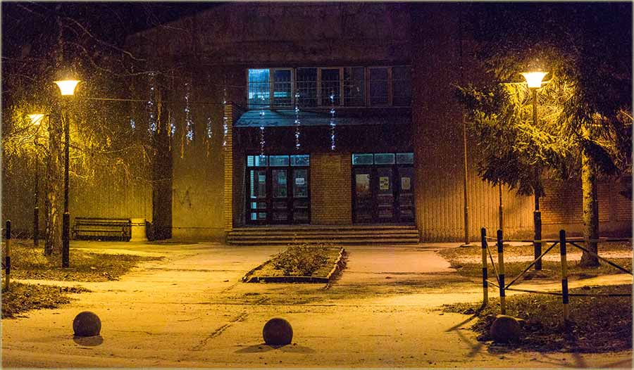 Eto, čak i kodNas u Miloševo je počo sneg !!!