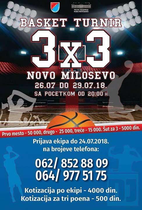 Novomiloševački, letnji bastket turnir !!!