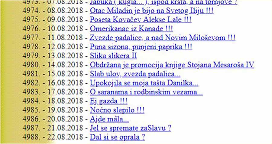 Približava nam se 5000-oiljadita NM Slika dana !!!