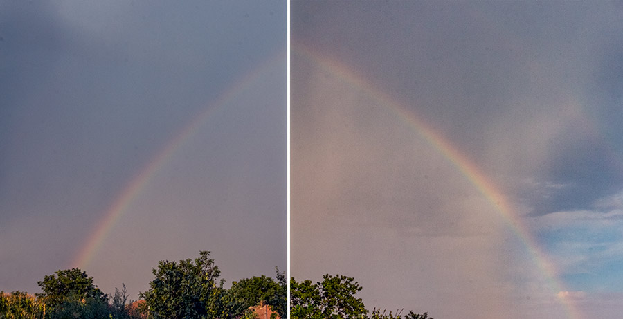 Duga i munje, u pogled iz Novog Miloševa !!!