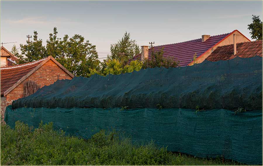 Ispod mreže, za senčenje...