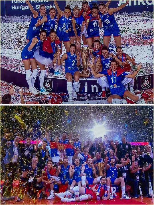 I odbojkašice i odbokaši su nam prvaci jEvrope !!!