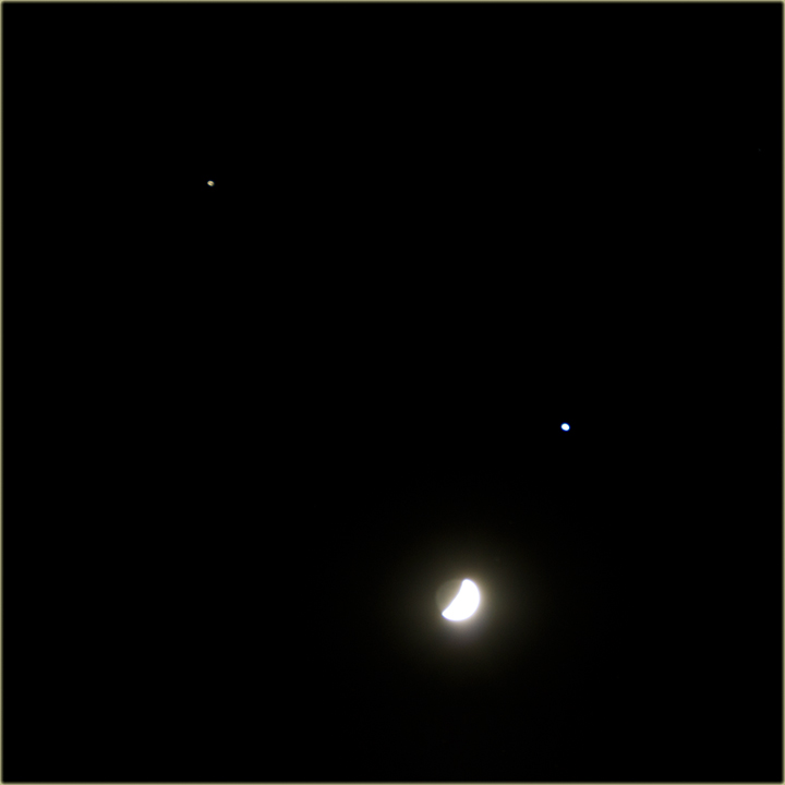 Saturn, Jupiter i Mesec, a na nebo miloševačko !!!