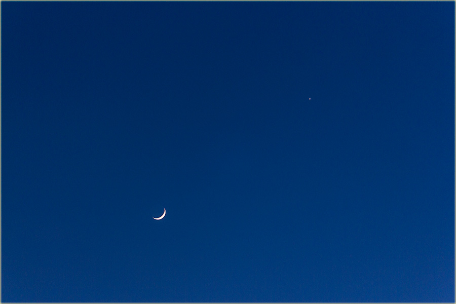 Mesec i Venera zajedno, a najsjajniji naNebo !!!