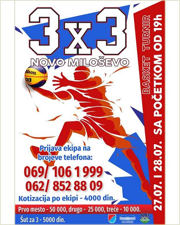 BASKET TURNIR 3 x 3, a kodNs u Miloevo !!!