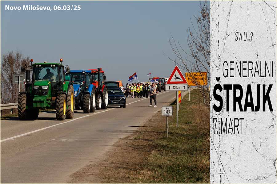 Protesna šetnja, kroz Novo Miloševo !!!