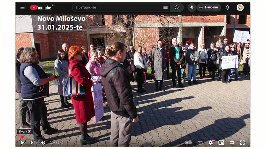 Drugi protest, a kodNs u Miloevo IV ( video )...