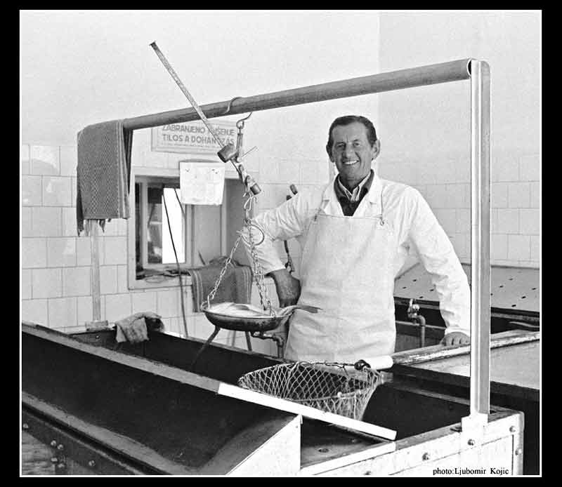 Tibor - prodavac ribe - 1980. god.
