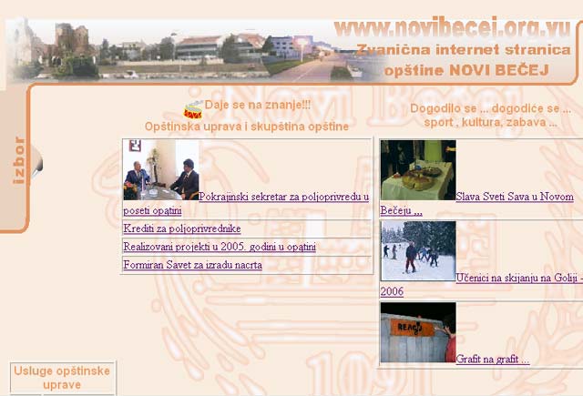 Kreno Obštinski sajt...