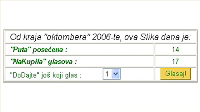 Glasanje za Sliku dana...